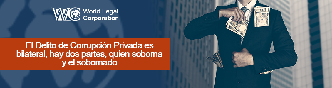 Hombre Cometiendo Delito de Corrupción Privada