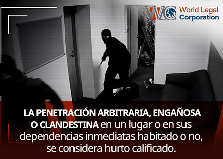 Hurto Calificado Perpetrado por Hombres Dentro de una Casa.